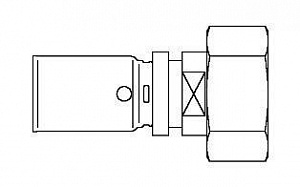 Oventrop Cofit P Прессовое соединение с накидной гайкой 16х2,0 мм х G 3/4