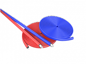 Изоляция для труб ПРОТЕКТ 4x22 цвет красный (бухта 10м)