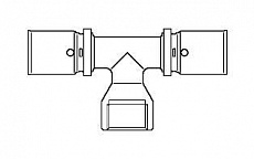 Купить Oventrop Cofit P Прессовый тройник-переход с внутренней резьбой 20хRp1/2х20 мм