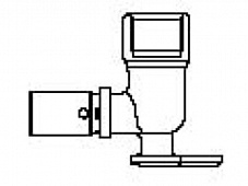 Купить Oventrop Cofit P Прессовый отвод 90 с креплением 16х2,0 мм х Rp 1/2 (удлиненный)