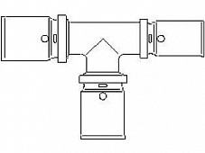 Купить Oventrop Cofit P Прессовый тройник с уменьшенным проходом 20х20х16 мм