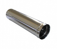 Купить Труба одностенная L = 1м, Нержавеющая сталь AISI 430 (зеркальная), t=0,5мм, Ø - 130 мм.