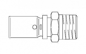 Oventrop Cofit P Прессовое соединение с наружной резьбой 20х2,5 мм х R 3/4