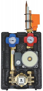 Насосная группа Lovato DN-20 HVTC-90 c термостатическим смесителем (с насосом Wilo RS 15/6-3)